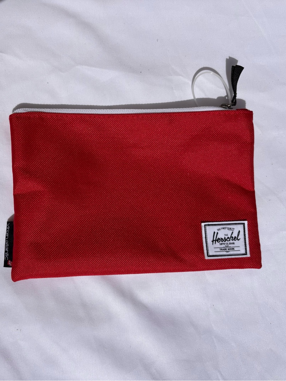 Herschel Supply Company Red Canvas Zip Pouch